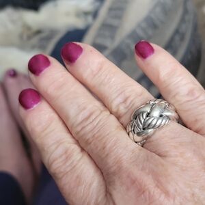 Authentic David Yurman Woven Cable Ring Sz 7